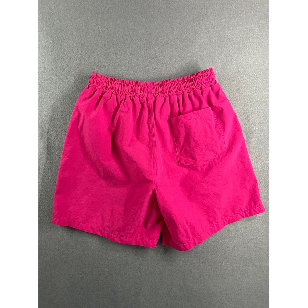 Alton Neon Pink Swim Trunks Streetwear Retro Y2K Pink Nylon Mens Size 32 - Picture 8 of 9